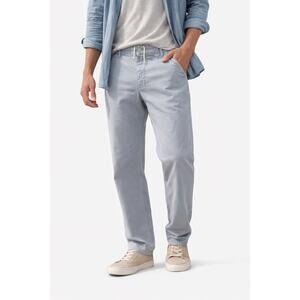 Birdwell Beach Britches Pants Men Size 38 Blue Made in USA Casual Drawstring